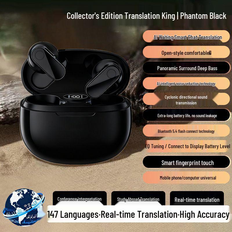 B-20 New Style Short Handle Noise-Cancelling Bluetooth Earphones: High-Quality Sound, Long Battery Life, Comfortable Fit.