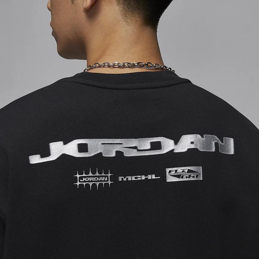 Jordan Brooklyn Fleece Jumpman Comfortable Crew Neck Pullover Long Sleeve Sweatshirt Men Sweatshirt Black HV1751010