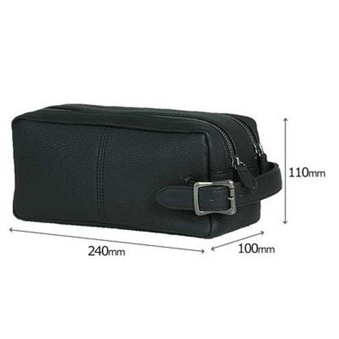 [Porter] Yoshida Bag With Second Bag Pouch Clutch Bag 016-01077 Black (10) Small
