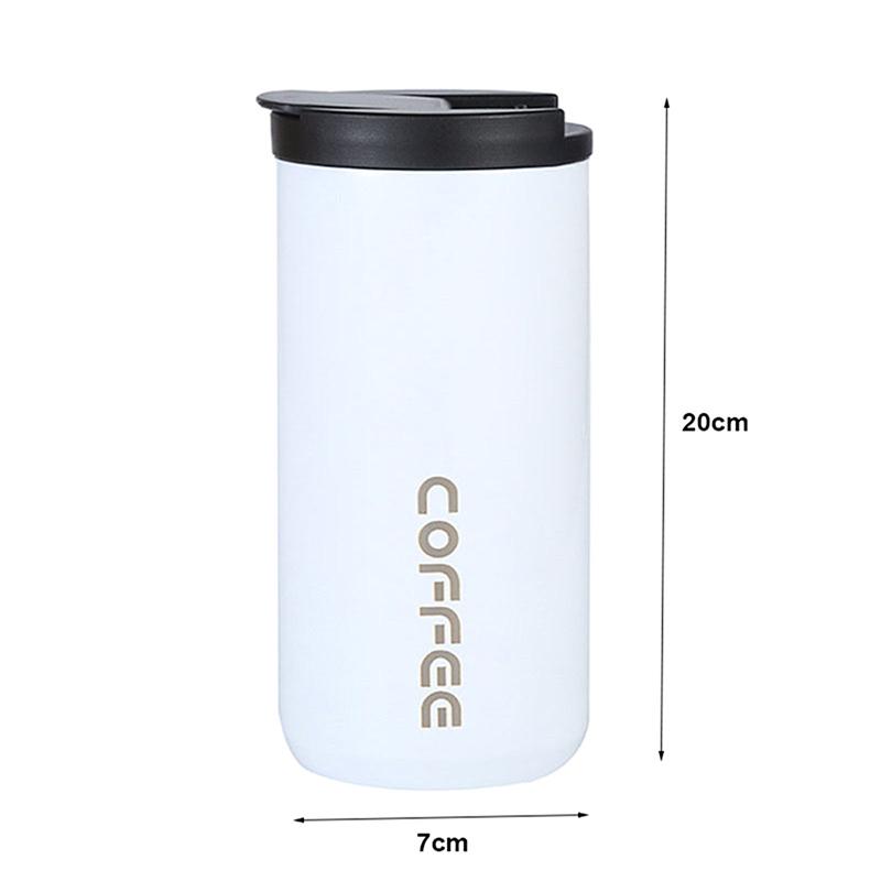500Ml Stainless Steel Coffee Thermos Bottle Thermal Mug Leakproof Car Vacuum Flasks Coffee Cup Travel Portable Insulated Bottles
