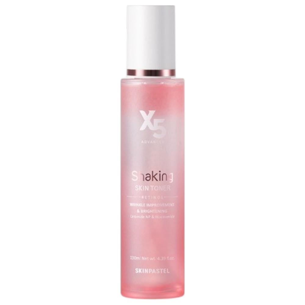 SkinPastel Premium X5 Retinol Shaking Skin Toner - Anti-Aging & Brightening Dual-Phase Glow Toner 130ml