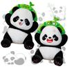 Cute Iron Head Bamboo-breaking Panda Plush Toy Animal Zoo Gift Stuffed Animal Birthday Present Panda Doll Characters)