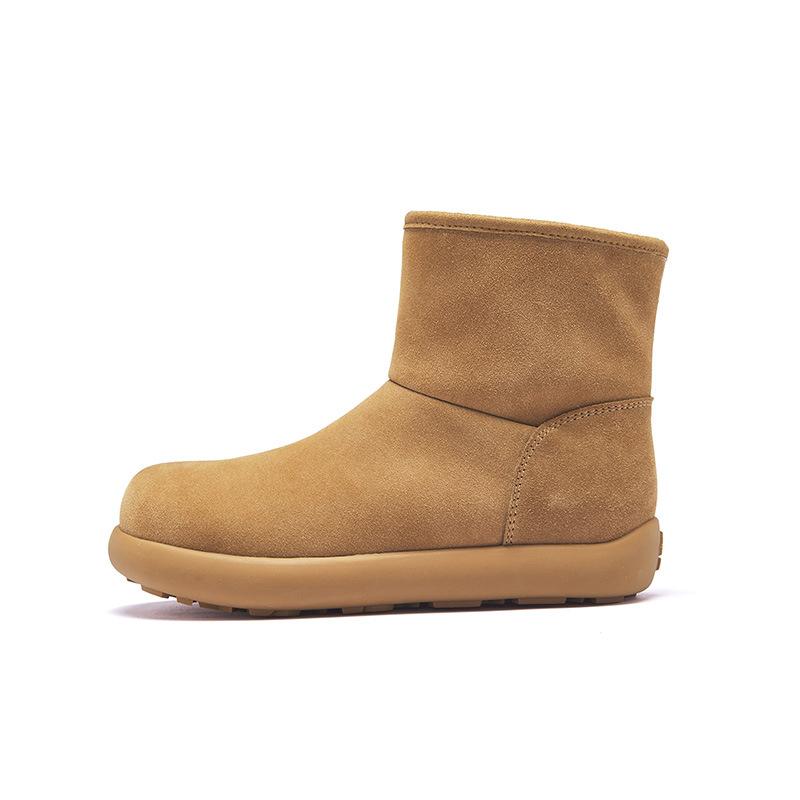 Augustus platform snow boots new autumn and winter velvet big head low top short boots fluffy cotton shoes