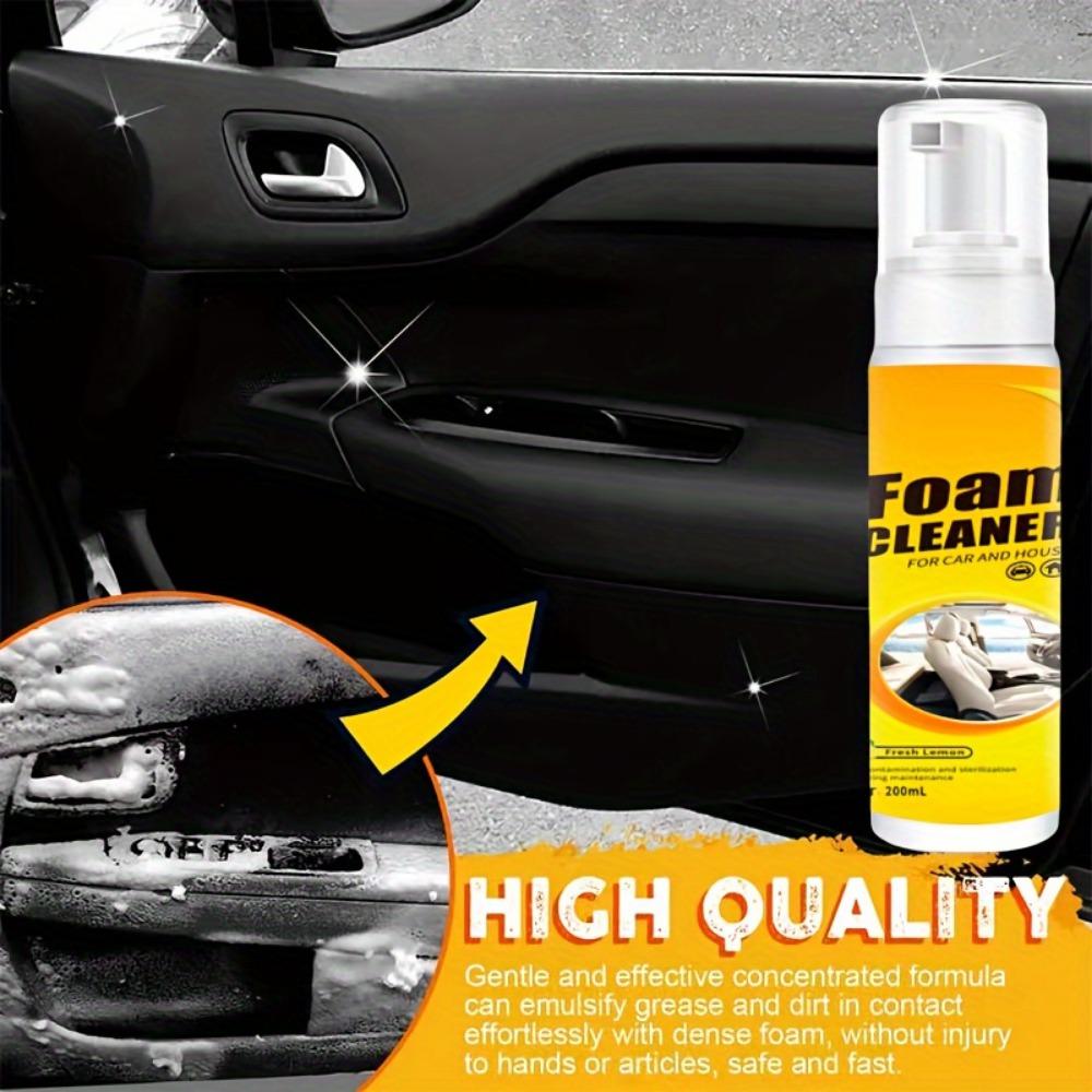 1PC Limpiador de espuma multifuncional para descontaminación del interior del coche, limpieza de espuma de techo y asientos