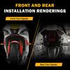 Motorcycle LED Turn Signal Lights 8mm Mini Flashing Light For Honda CBR500R CBR650F CB500X CRF250L MSX125 12V Moto Indicator