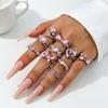 Elegant Diamond-Studded Open Butterfly Ring: Light Luxury, Stackable Fashion Accessory