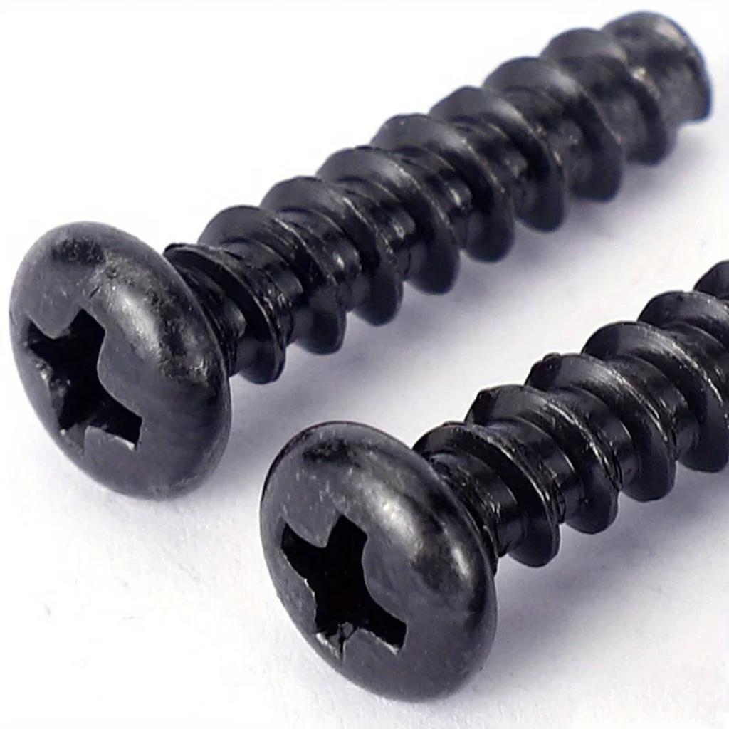 500Pcs Black Phillips Self Tapping Screw M3 Screws Cross Conuntersunk Flat Head Carbon Steel Electronic Drywall Screws Woodwork