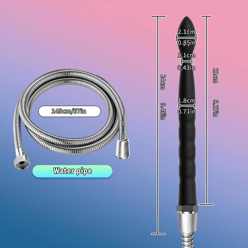 Weicher Metallschlauch Vaginal Anal Darmreinigung Spülgerät Düse Einlaufgerät Weibliches Waschgerät Sexspielzeug für Frauen Männer
