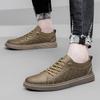 2025 Italian Brand Men's Genuine Leather Shoes Classic Khaki Oxford Shoes Wear-resistant Soles Men's Outdoor Hiking Shoes