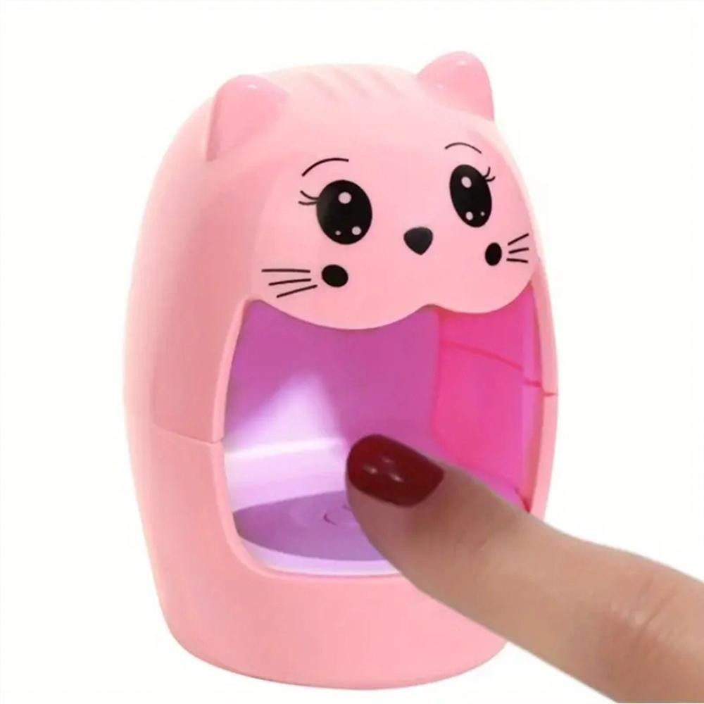 Nagellampe, schnelltrocknender Nageltrockner, LED-UV-Licht, Einzelfinger, 6 W, Mini-USB-Nagelgel-Aushärtungsanschluss, Maniküre-Salon-Tools