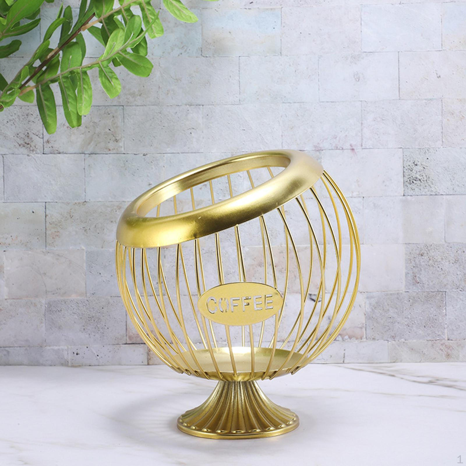 

Контейнер-подставка для кофейных капсул Эспрессо Многоразовая стойка-дисплей Корзина для хранения Проволочный органайзер для