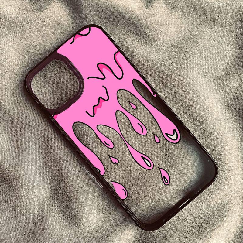 Lustige Farbe Graffiti Kunst Handyhülle Für iPhone 16 14 13 15 12 Mini 11 Pro Max XS XR 7 8Plus INS Flamme Stoßfest Klar Hartschalenabdeckung
