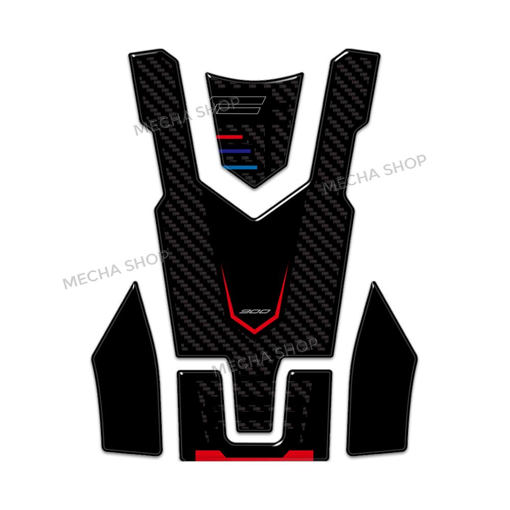 Motorcycle 3D Side Fuel Tank Pad For F900R F 900 R F900 R 2017 - 2026 Tank Pads Protector Stickers Knee Grip Traction Pad