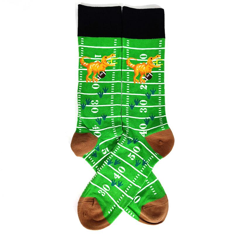 Novelty Happy Funny Men Graphic Socks Cotton Poker Corgi Frog Crazy Burger Piranh Wolf Avocado Eagle Sock