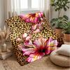 Leopard and Gold Elegance 1 Theme blanket Lightweight Warm Flannel Blanket Decorative Throw Blanket for Home Decoration