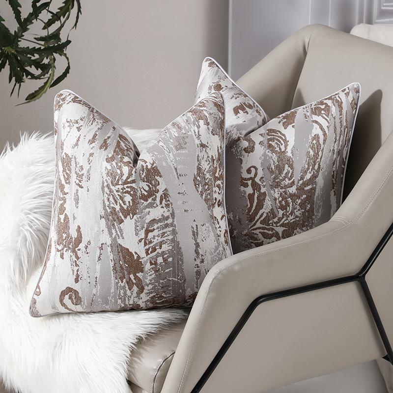 Federe per Cuscini Geometriche di Lusso Vintage 45x45cm Copricuscino Jacquard Classico Custodia per Cuscino per Divano Camera da Letto Tessile per la Casa