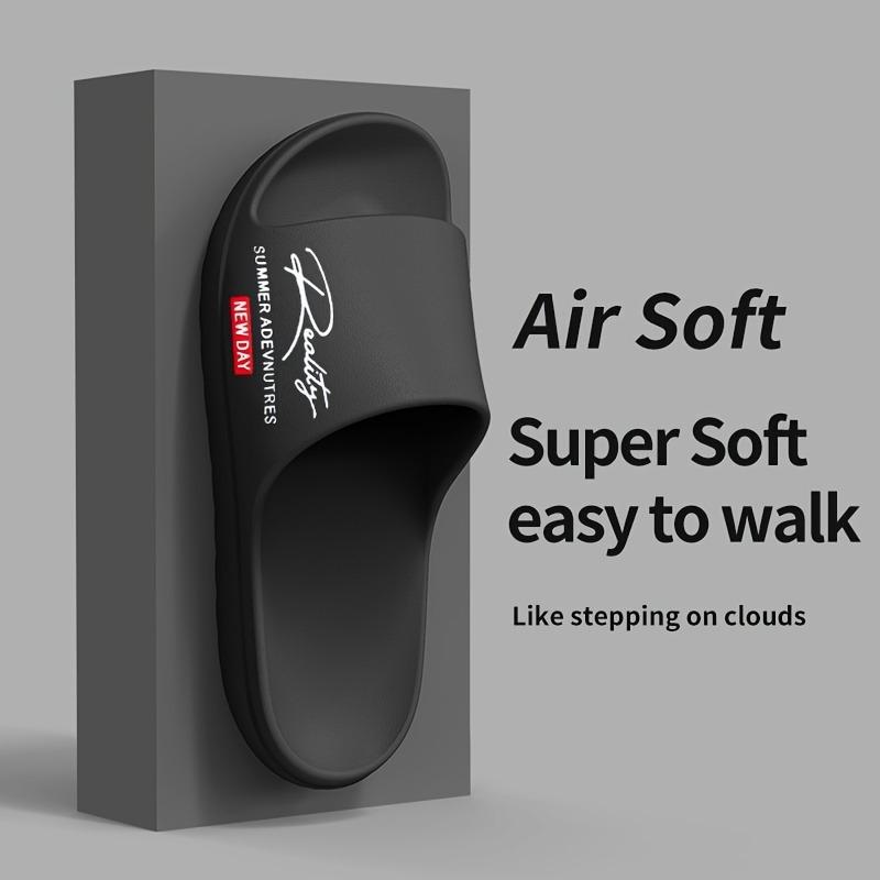 Men Summer Thick Sole Slide Slippers Casual Non Slip Indoor Outdoor Sandals