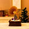 Christmas Music Box Record Player Rotating Light with Music Bar Cafe Display A Christmas Gift