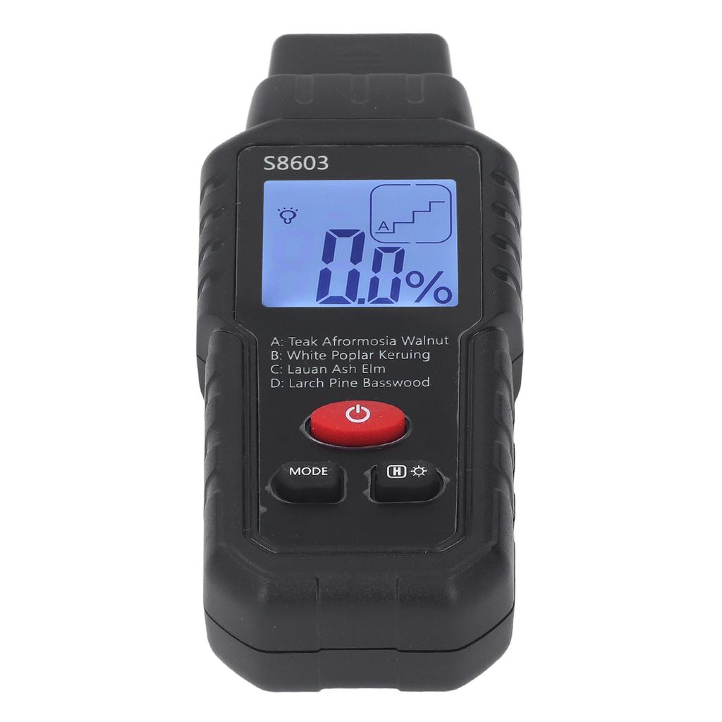 Wood Moisture Meter Pin Type LCD Digital Water Tester Detector Timber Humidity Dampness Sensor for Detection in and Masonry