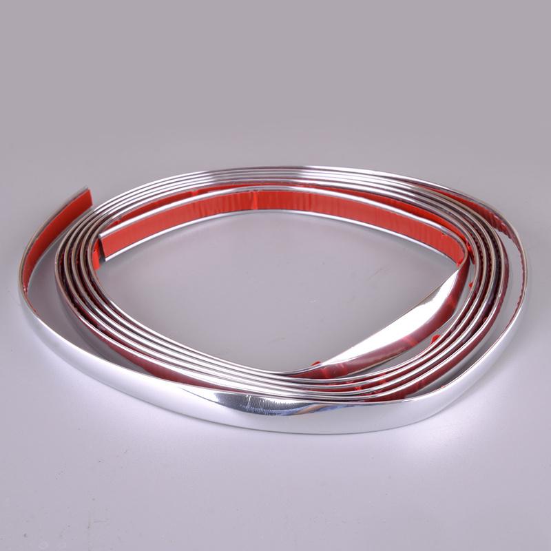 290x12cm Silver PVC Car Bumper Stripe Trim Fit for VW Golf Jetta MK2 MK1 Passat Santana B2 165853961H