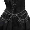 Punk Goth Women Waist Chain Y2K JK Accessory Trendy Waist Belt