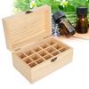 15 Slot Essential Oil Box Pine Display Anti Sunlight Essential Oil Storage Case for Home Beauty Center
