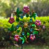 Iron Windmill Outdoor Garden Villa Metal Ground Plug Crafts Flower Insert Decoration Ornament