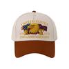 Hardtop Five-piece Baseball Cap Women's American Anniversary Printed Cap Outdoor Sun Hat
