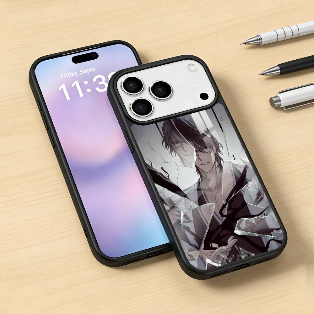Anime S-Sosuke Aizen Phone Case For iPhone17,16,15,14,13,12,Pro,Max,Magnetic For Magsafe Wireless Charging