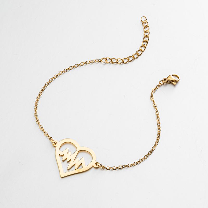 Adjustable Heartbeat Bracelet: European and American Design for Women, Best Friend or Girlfriend Gift