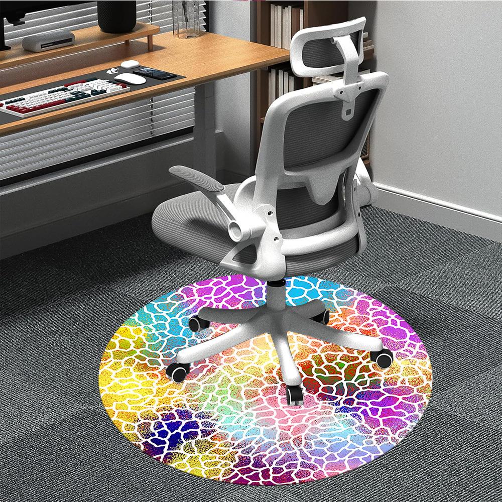 

1pc Colorful Mandala Chair Carpet for Office - Durable, Ideal for Chair Mats, Stylish & Functional Decorative Rug yy260130002 80cm by 80cm