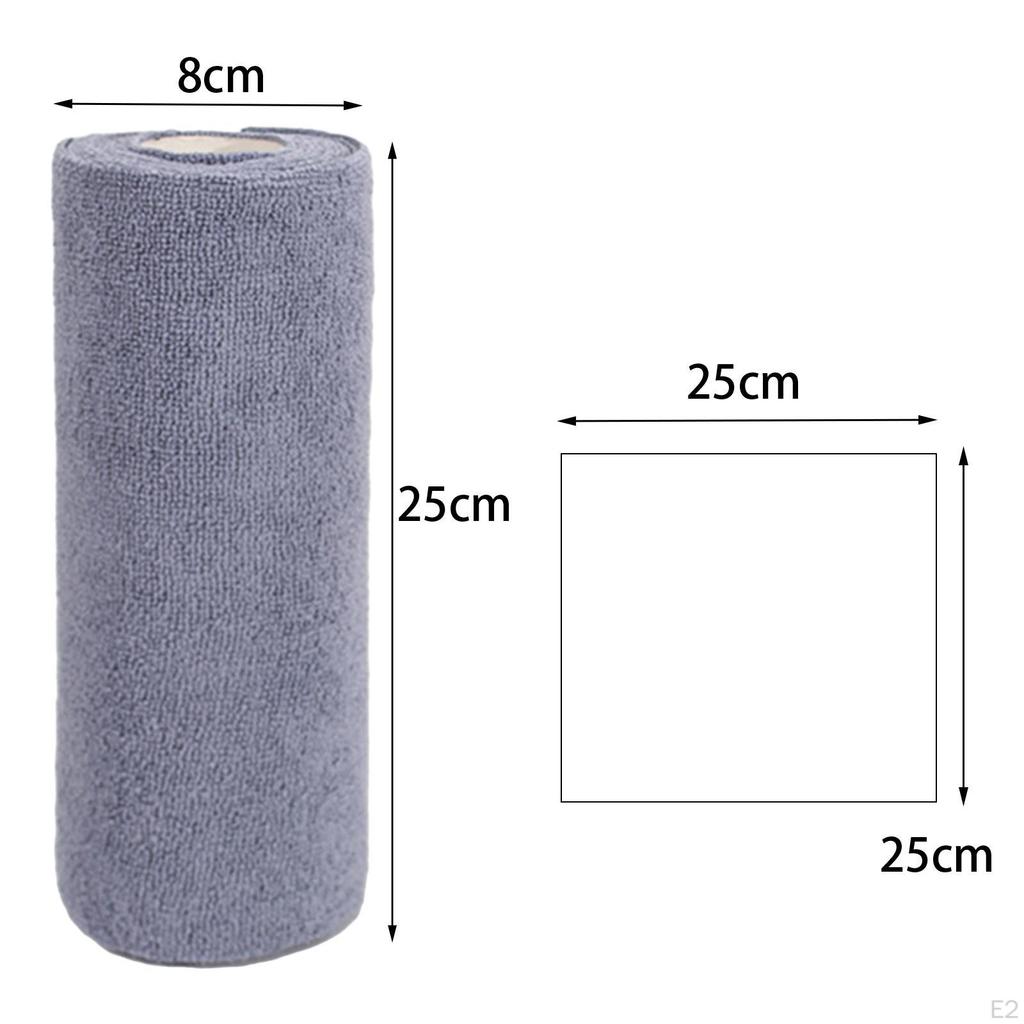 Microfiber Cleaning Cloth Rag Absorbent Portable Dish Towel Towels Roll for