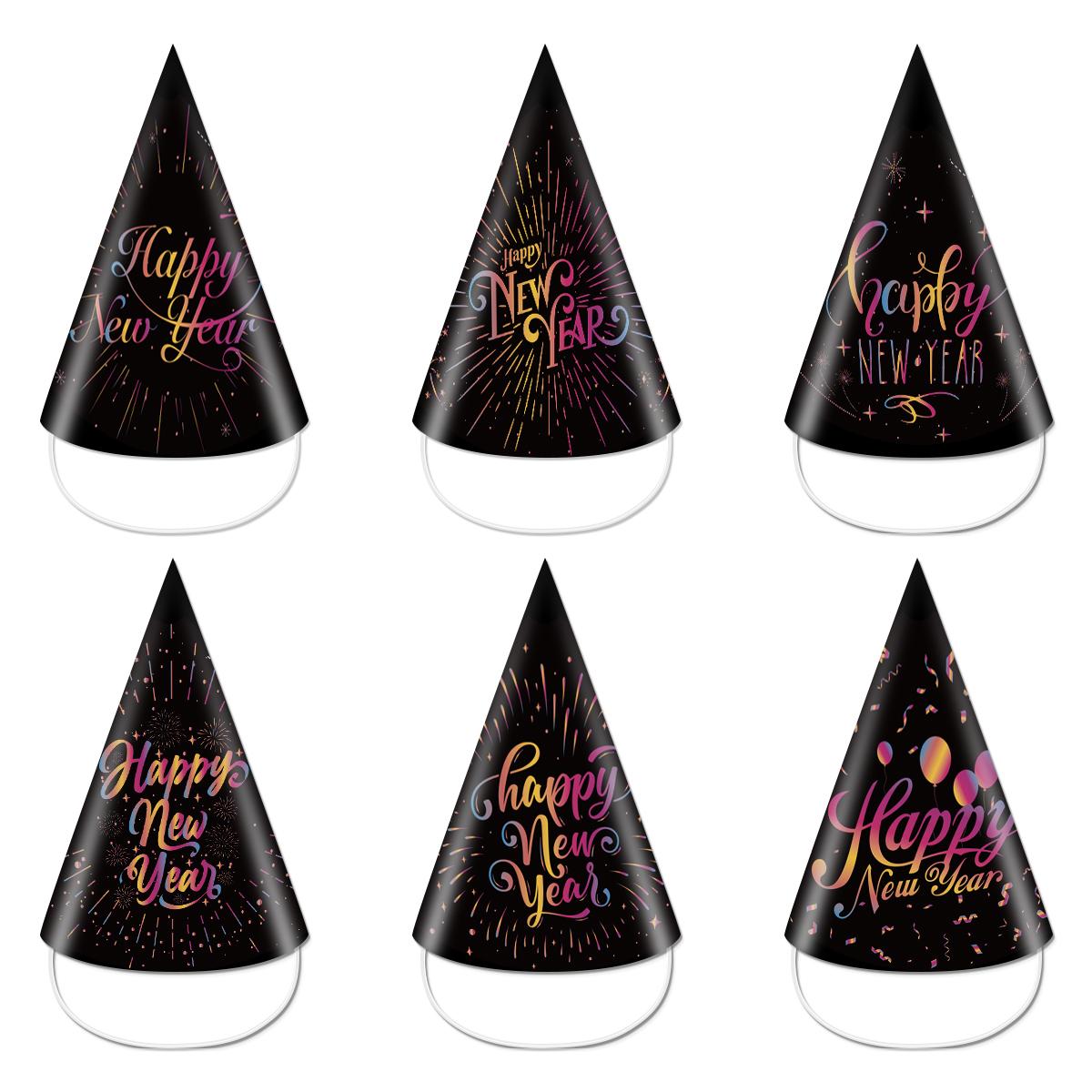 

2025 С Новым годом бумажная фоторамка очки шляпа цветная бумажная фотобудка реквизит семейный канун вечеринка украшения