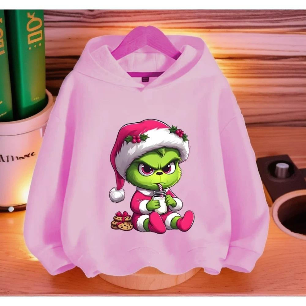 

Рождественский зеленый монстр мужская и женская толстовка с принтом модная с длинным рукавом детские толстовки S