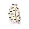 Fila Fleece Sports Stand Collar Jacket Women Outerwear Off-White F11W149510FIV