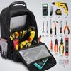 Multifunctional Canvas Tool Backpack for Electricians and Woodworkers