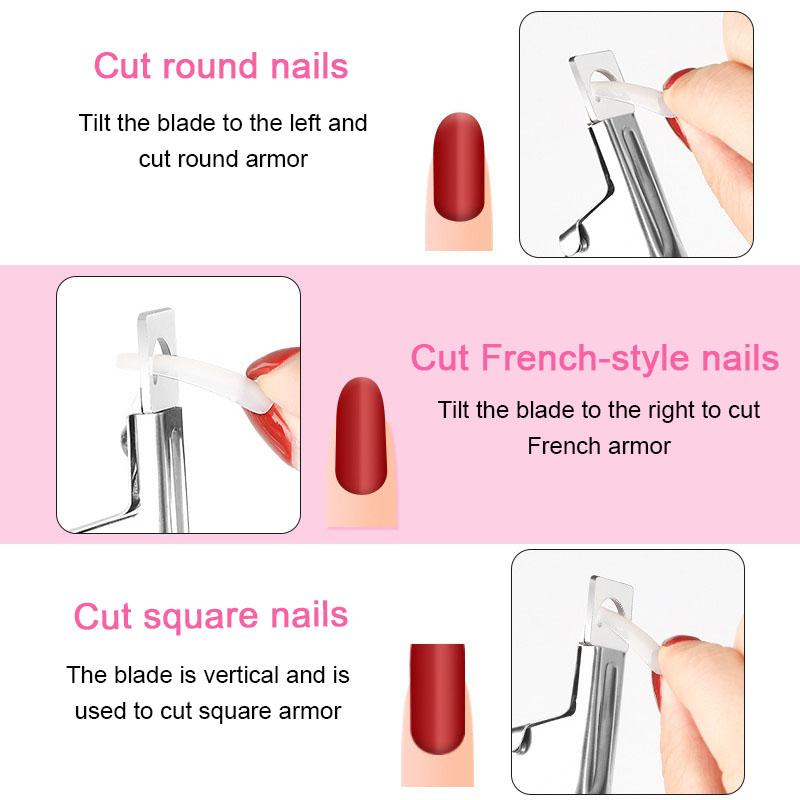 False Acrylic Tips Clipper Manicure Clamp False Manicure Tools Clippers Special Type Cut Cut Clipper Nail Manicure Tools ZJJ01