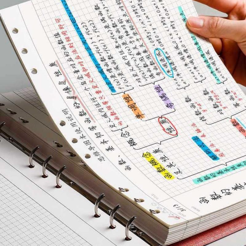 Large A4 Grid Softcover Mind Map Notebook for Exams