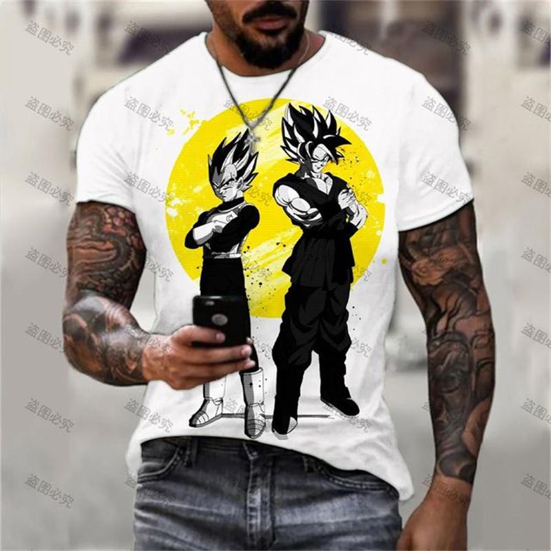 Dragon Ball Z Kid Goku Chibi Printed T-Shirt Summer Casual Short Sleeve Anime Tee Adult and child role-playing T-shirts