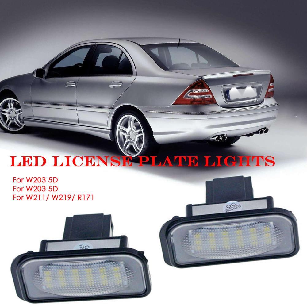 w211 led licence plate lights