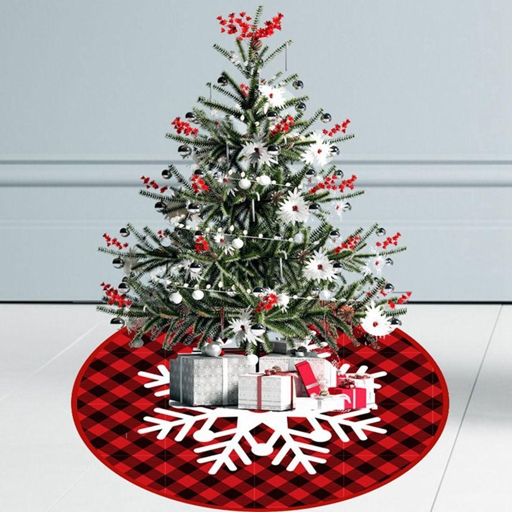 Party Decor Christmas Tree Skirt Happy New Year Snowman Santa Elk Outdoor Blanket Merry Christmas Home Supplies Carpet Floor Mat