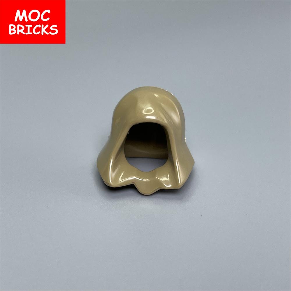 Peças MOC Cabeça Capuz Capacete Abaixado Figura 4cm Corpo Acessório de Roupa 30381 15428 blocos de construção brinquedos presentes para crianças