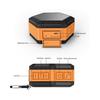 Tragbarer Mini-Lautsprecher - Bluetooth-Duschlautsprecher mit Haken - Wasserdichter Bluetooth-Lautsprecher 12 Stunden Wiedergabezeit für Strand, Pool, Zuhause, Party, Orange