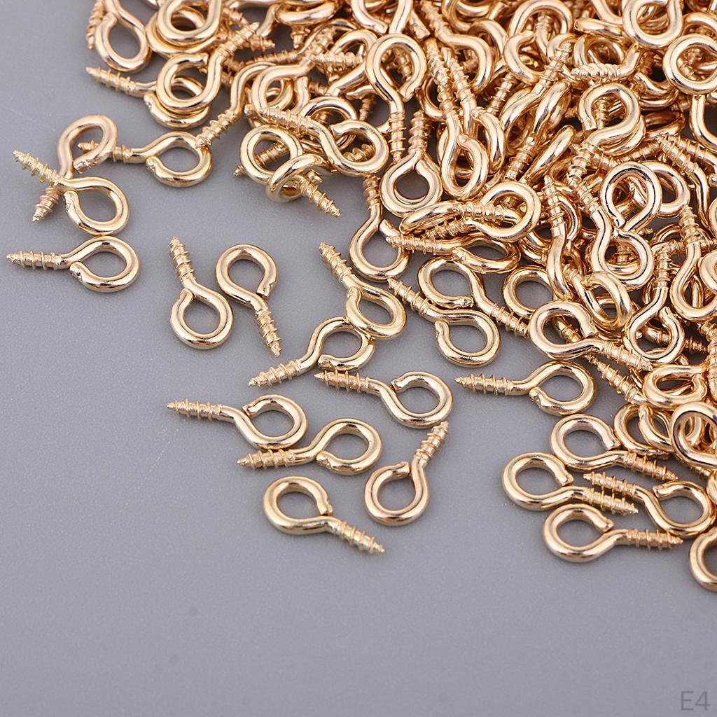 Small Screw Eye Pins Bail Hook Jewelry Making
