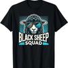Zwarte Schaap Squad Ontwerp T-shirt