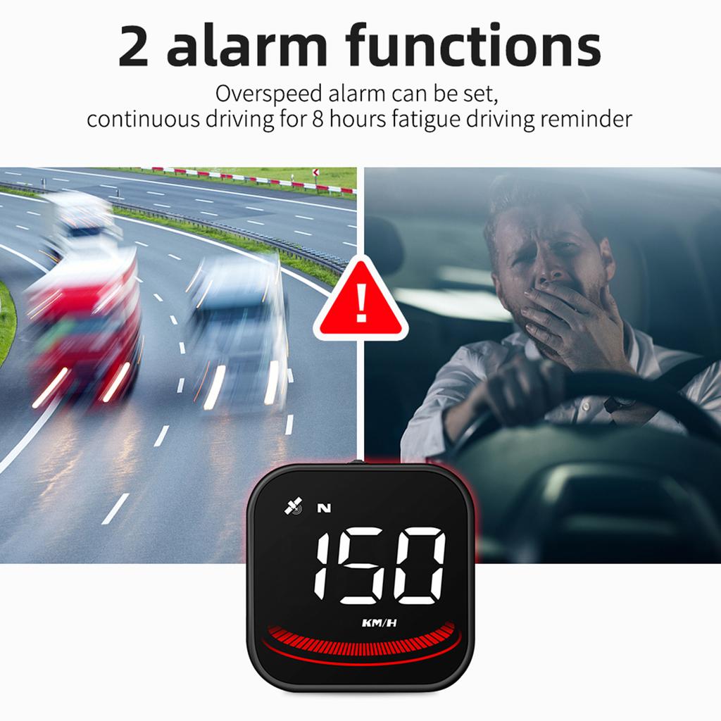 Smart HeadUp Display, Universal Car GPS HeadUp Display with Displays Speed, Compass, Number of