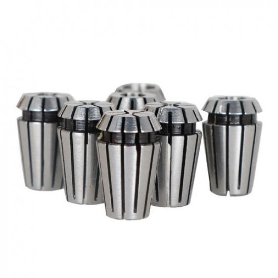 7 Pack 1/16"-1/4" ER11 Clip Spring Collet For CNC Milling Lathe Tool Workholding