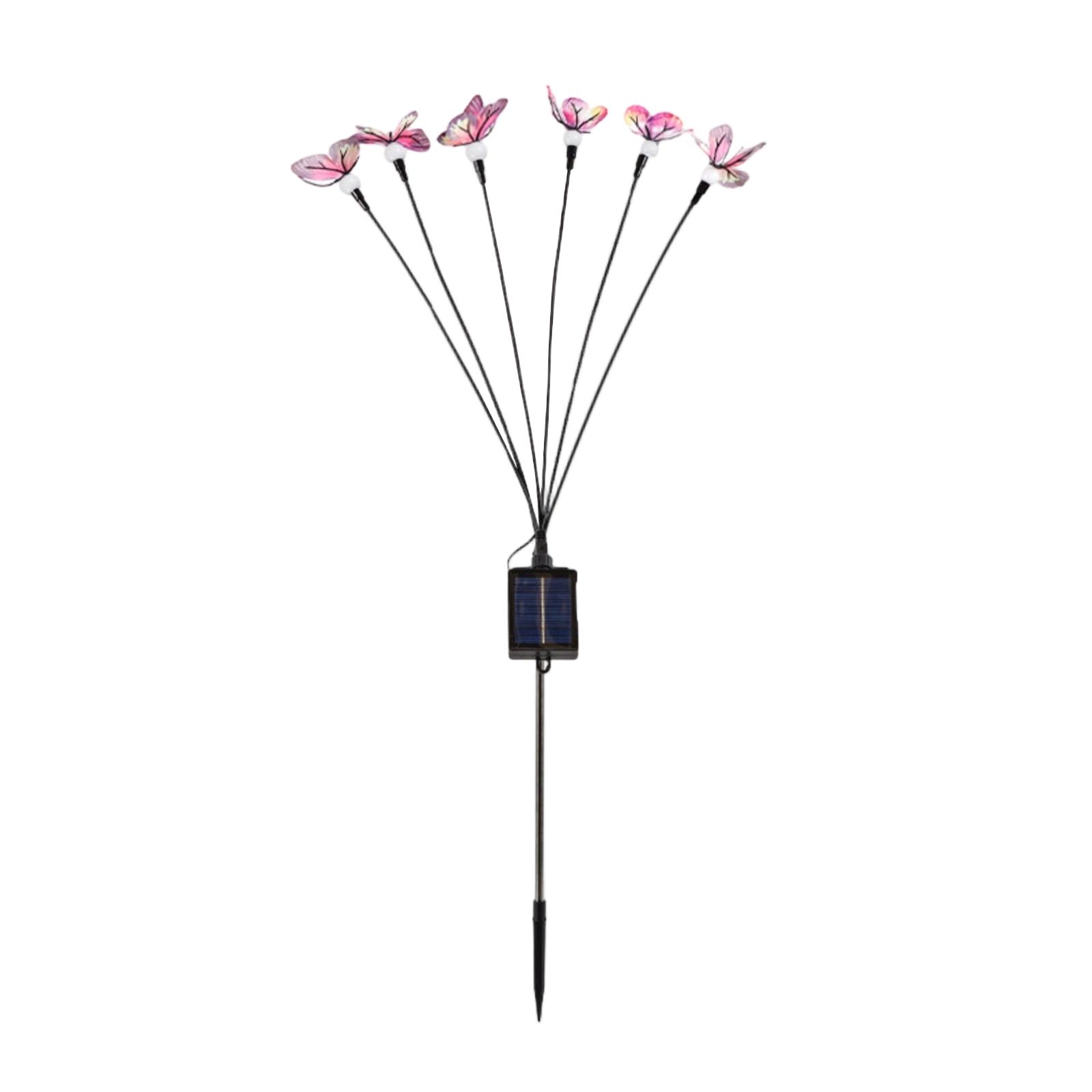 

Solar Butterfly Flower String Lights Outdoor LED Decorative Garden Yard Lawn Lighting Waterproof Energy Saving Solar Powered One Size