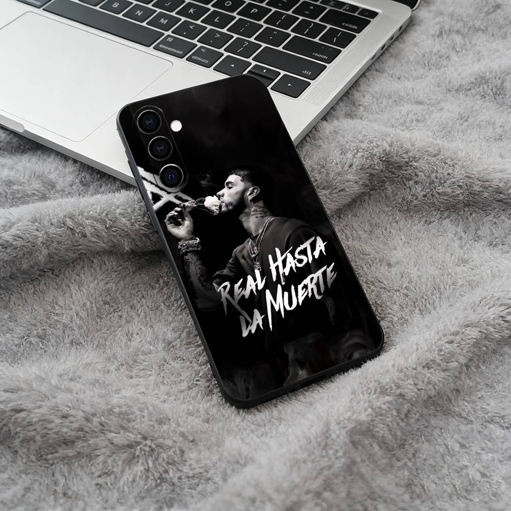 

Reggaeton singer-A-Anuel- AA Black Soft Silicone Phone Case for Samsung Galaxy A73, A71, A72, A70, A53, A52, A51 Samsung a10