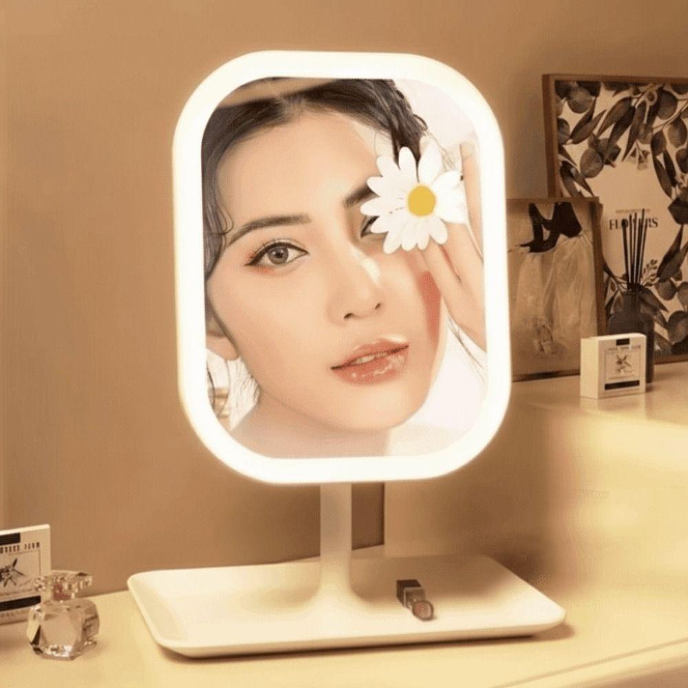 Portable Intelligent Makeup Mirror Luminous Makeup mirror  for Women's Bedroom Dressing Table